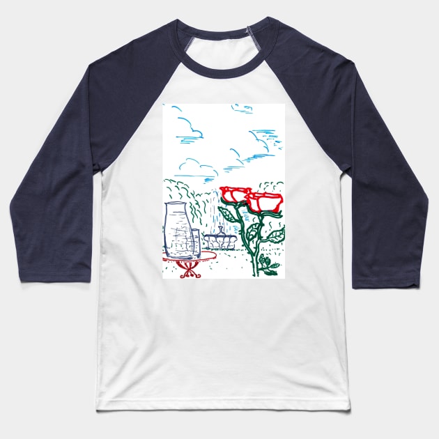 Summer Garden Baseball T-Shirt by Hajarsdeco